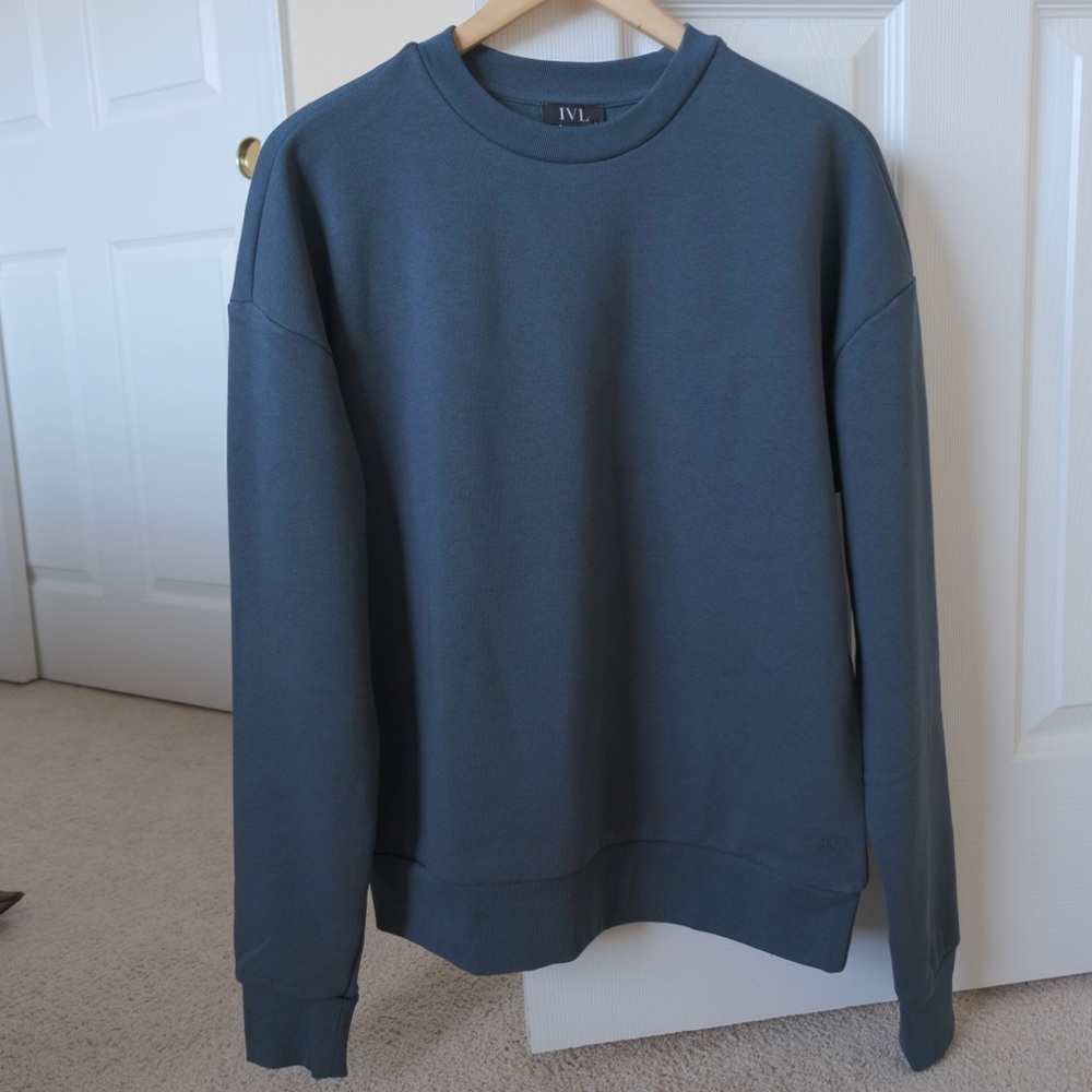 IVL Collective French Terry Crewneck Sweatshirt - Women’s Size Small- Dark Slate